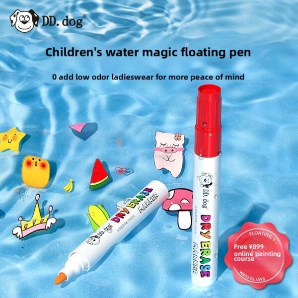 Water floating pen Magic floating pen Children's drawing pen Large capacity erasable whiteboard pen Wholesale