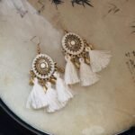 Multiple style links: Bohemian Droplet Feather Seed Bead Tassel Earrings with Minority Ethnic Style Ear Hook, Light Luxury Resort Style Earrings with Temperament.