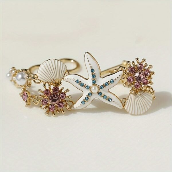New summer casual Bohemian-style beach starfish, shell and coral bracelets and necklaces, collarbone necklaces