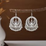 Ethnic style earrings, Bohemian alloy earrings, handmade complex alloy filigree craftsmanship, magnificent pendant earrings