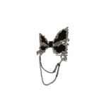 New-style French light luxury butterfly brooch with tassels, a unique and elegant accessory for blazers, sweaters, etc.