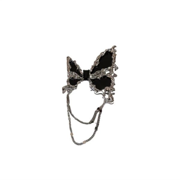 New-style French light luxury butterfly brooch with tassels, a unique and elegant accessory for blazers, sweaters, etc.