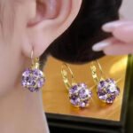 Wholesale of high - end, light - luxury European and American stud earrings, stylish and elegant geometric - shaped, versatile ear clips, popular ear accessories