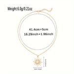 European and American cross - border e - commerce fashion alloy moon pendants, niche and versatile sun - studded diamond necklaces and star necklaces