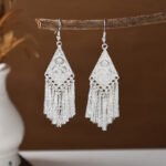 Ethnic style earrings, Bohemian alloy earrings, handmade complex alloy filigree craftsmanship, magnificent pendant earrings