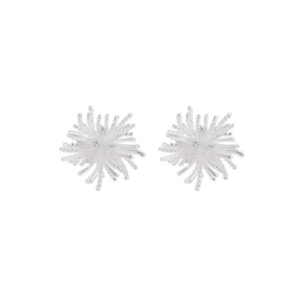 Exquisite dandelion firework stud earrings for women, with a sense of sophistication and uniqueness. New styles for 2025, featuring a niche design and a touch of luxury.