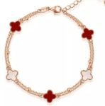 Lucky Four - Leaf Clover Bracelet for Good Luck