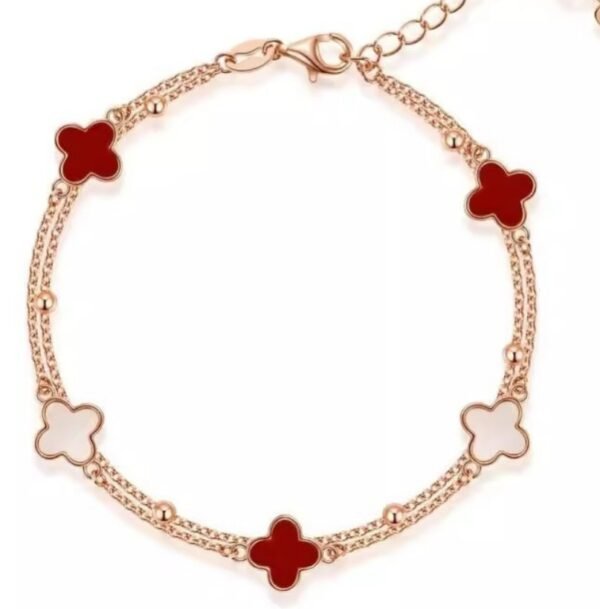 Lucky Four - Leaf Clover Bracelet for Good Luck