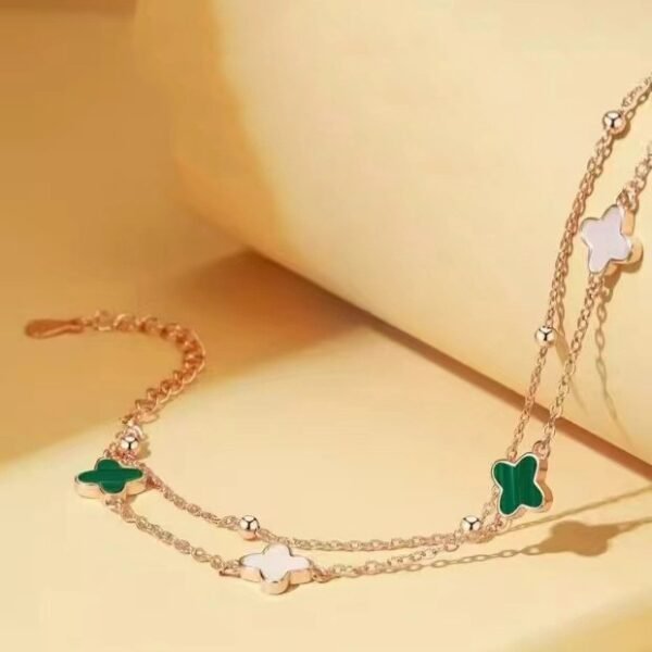 Lucky Four - Leaf Clover Bracelet for Good Luck