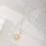 European and American cross - border e - commerce fashion alloy moon pendants, niche and versatile sun - studded diamond necklaces and star necklaces