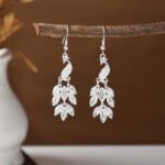 Ethnic style earrings, Bohemian alloy earrings, handmade complex alloy filigree craftsmanship, magnificent pendant earrings
