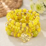 Wholesale Bohemian-style multi-layer wooden bead beaded bracelets, elastic bracelets, and European and American jewelry