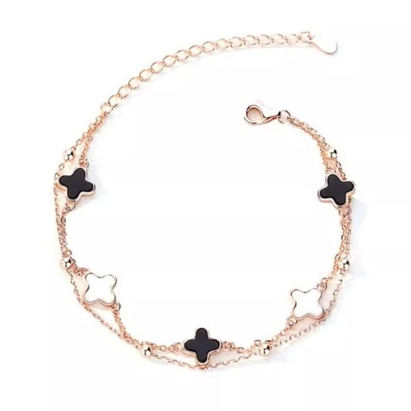 Lucky Four - Leaf Clover Bracelet for Good Luck