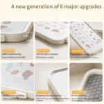 Thickened 304 stainless steel double-sided chopping board, kitchen cutting board for household use, anti-mildew plastic fruit cutting board