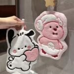 Pachacco hand towel (hanging type), cute, absorbent, quick-drying, thickened, suitable for household bathrooms, kitchens, can be used as handkerchiefs or cleaning rags.