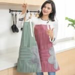 Kitchen cooking apron, waterproof and oil-proof, suitable for household chores and cleaning, dirt-resistant. A fashionable canvas apron, wear-resistant, for home use, available for both men and women.